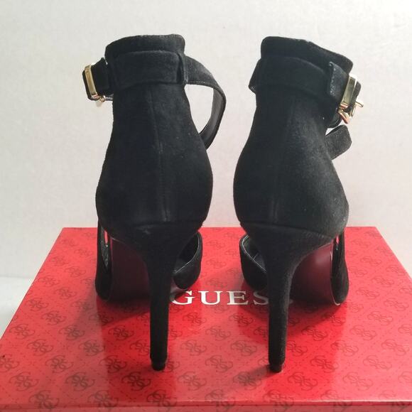 Guess Ambelu Black Suede Pumps, Size 9 - Picture 5 of 12